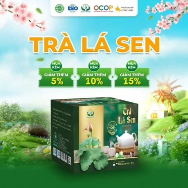 Trà Lá Sen Siêu Thị Thiên Nhiên 30 Túi Lọc - Trà thảo mộc detox, chỉ 36.988 VND