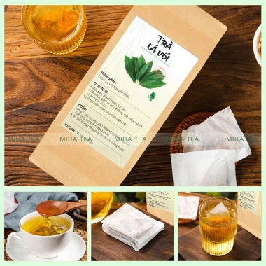 Trà lá vối thanh nhiệt 30 túi lọc - combo mát gan, giải khát, giá chỉ 36.000đ - MIHA Tea