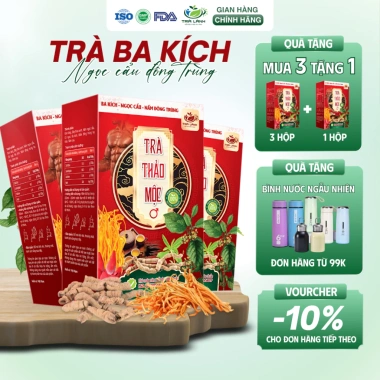 Trà Lạnh Thảo Mộc Ba Kích Ngọc Cẩu Đông Trùng Sâm Cau 7 Vị - 30 Gói, Giá 95.000₫ 2