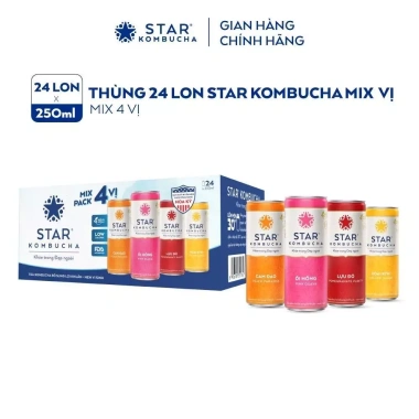 Trà lên men Star Kombucha 250ml - Tốt cho hệ tiêu hoá, giảm giá 40.000₫ 4 Trà lên men Star Kombucha 250ml - Tốt cho hệ tiêu hoá, giảm giá 40.000₫ 4