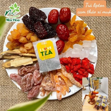 Trà Lipton Xí Muội Cam Thảo 10 Vị - Giảm cân, thanh lọc, giá ưu đãi 120.000đ