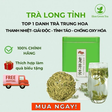 Trà Long Tỉnh Tây Hồ Hàng Châu 200g/125g - Trà Xanh Cao Cấp, Quà Tặng 199.999đ