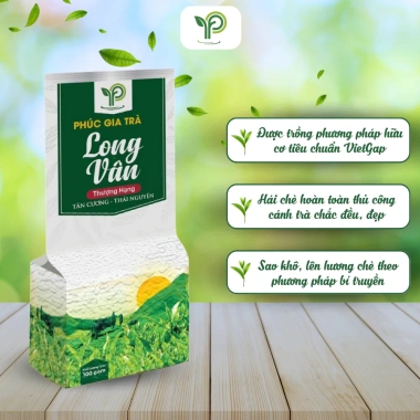 Trà Long Vân Thượng Hạng Phúc Gia – Trà Xanh Thái Nguyên Đặc Sản Tân Cương 420k