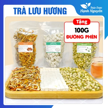 Trà lưu hương thảo mộc khử mùi - Trần bì, Bạch linh, Hoa nhài, giảm còn 38.000đ