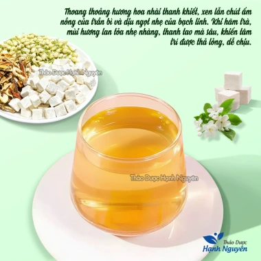 Trà lưu hương thảo mộc khử mùi - Trần bì, Bạch linh, Hoa nhài, giảm còn 38.000đ