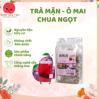 Trà mận ô mai chua ngọt 50 gói 500gr - Giá 75.000₫, hương thơm ngọt, giảm sốc