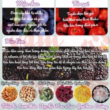 Trà mận ô mai chua ngọt 50 gói 500gr - Giá 75.000₫, hương thơm ngọt, giảm sốc