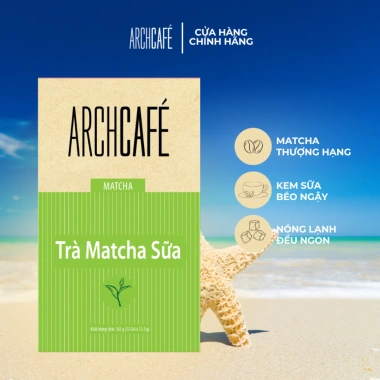Trà Matcha Sữa Hoà Tan Archcafe 12 gói 13.5g: Giá ưu đãi 67.240 VND, thơm ngon