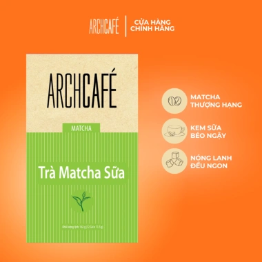 Trà Matcha Sữa Hoà Tan Archcafe 12 gói 13.5g: Giá ưu đãi 67.240 VND, thơm ngon