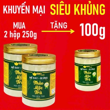 Trà Mề Đay 239k - Giảm Ngứa, Dị Ứng, Ban Đỏ, Mát Gan, Trà Bột Hòa Tan