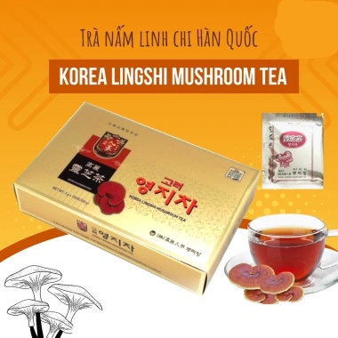 Trà Nấm Linh Chi Hàn Quốc 100 gói - Mát gan thải độc thanh lọc cơ thể giảm giá 385k 2