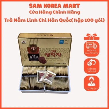 Trà Nấm Linh Chi Hàn Quốc 100g - Tăng miễn dịch, tuần hoàn máu, giải độc gan - 245k VND