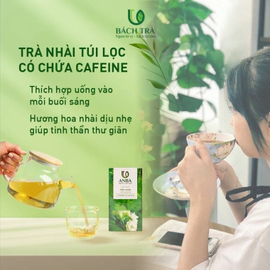Trà Nhài Túi Lọc ANBA 25 Túi Dịu Ấm Bụng Mùa Đông Giảm Căng Thẳng Giá 41.900₫ 8 Trà Nhài Túi Lọc ANBA 25 Túi Dịu Ấm Bụng Mùa Đông Giảm Căng Thẳng Giá 41.900₫ 8
