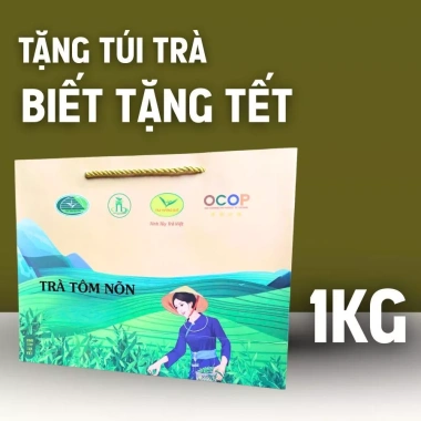 Trà Nõn Tôm Long Vân 1kg Thượng hạng Thái Nguyên, Trà Biểu Tết, Cô Mây, Chè - Giá ưu đãi 175.000 VND