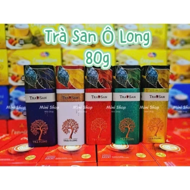 Trà Ô Long Tra San T48 80g Hộp Thiếc Vuông Cao - Hương Vị Thanh Khiết, Giá 85.000₫ 2