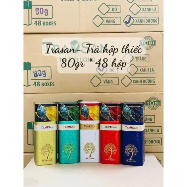 Trà Ô Long Tra San T48 80g Hộp Thiếc Vuông Cao - Hương Vị Thanh Khiết, Giá 85.000₫ 4