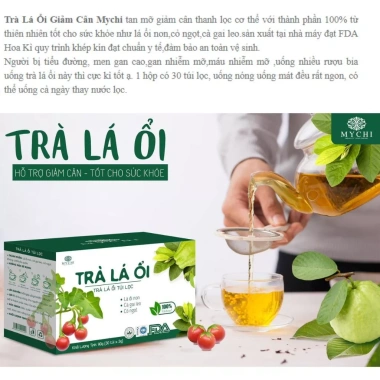 Trà Ổi MYCHI Detox 30 gói - Giảm cân, định hình eo thon, thải mỡ, ngăn ngừa tiểu đường, 119.000₫ 3