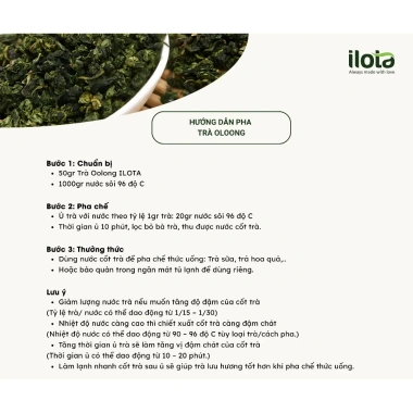 Trà Oolong Nguyên Bản ILOTA - Trà Pha Chế Hương Thiên Nhiên, Giá 109k 7