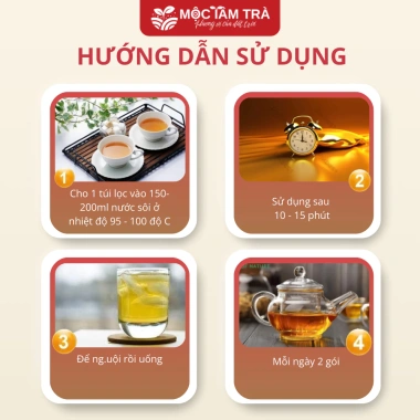 Trà Phan Tả Diệp Mộc Tâm An 25 gói 3.5g - Giá chỉ 34,500₫, thanh mát, tiêu hoá 4 Trà Phan Tả Diệp Mộc Tâm An 25 gói 3.5g - Giá chỉ 34,500₫, thanh mát, tiêu hoá 4