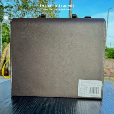 Trà Phổ Nhĩ Chín Vân Nam Thượng Hạng 8 Năm Tuổi 357g - Lão Ban Chương kèm Vali Da, chỉ 588.000đ