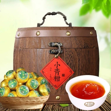 Trà Phổ Nhĩ Quýt Tân Hội cao cấp - Thùng gỗ quà tặng doanh nghiệp, chỉ 480.000 VND