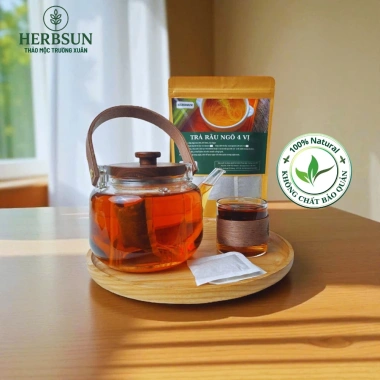 Trà Râu Ngô Rau Má 4 vị Herbsun - Lợi tiểu, lọc thận, giảm nóng, thay nước 97.200đ 3