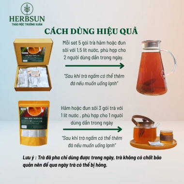 Trà Râu Ngô Rau Má 4 vị Herbsun - Lợi tiểu, lọc thận, giảm nóng, thay nước 97.200đ 4
