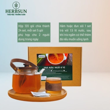 Trà Râu Ngô Rau Má 4 vị Herbsun - Lợi tiểu, lọc thận, giảm nóng, thay nước 97.200đ 7