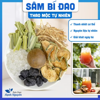 Trà sâm bí đao 3 set mix sẵn 5-7 lít + hạt chia - Giải nhiệt mùa hè, thanh lọc cơ thể, chỉ 30.000₫