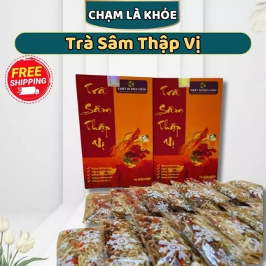 Trà Sâm Thập Vị Thanh Lọc Cơ Thể - Tăng Đề Kháng, Giấc Ngủ Ngon, Chỉ 180.000