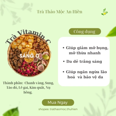Trà sáng C tối A An Hiền - Dưỡng da, trắng hồng, bổ sung vitamin A&C, chỉ 145.000đ 3