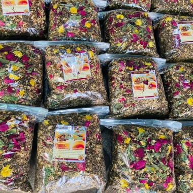 Trà sơn mật hồng sâm 1kg - Hoa nhài, cỏ ngọt, hoa cúc vàng - Mát gan, ngủ ngon - 65.000 VND 8