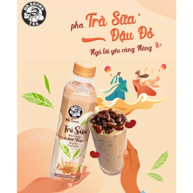 Trà Sữa Lon Mr.Brown Đài Loan Đường Đen 320ml - Giảm giá từ 31.5k còn 25k, vị ngọt thơm, tiện lợi