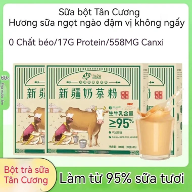 Trà sữa Tân Cương nguyên chất – sữa bò tươi cao nguyên, gói nhỏ tiện lợi, không thêm đường, chỉ 175.000₫ 3