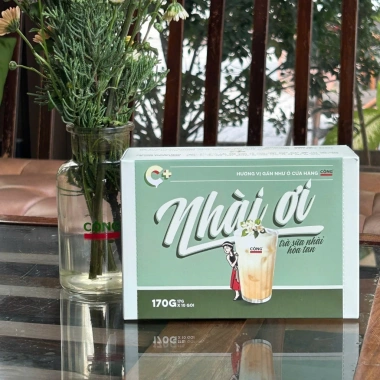 Trà sữa tự pha Nhài ơi hộp 6-10 gói tiện lợi, giảm giá chỉ 51.000đ, phù hợp mang đi cùng cà phê