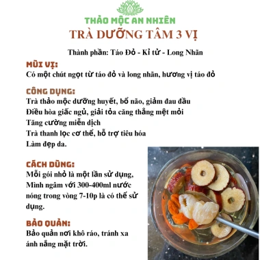 Trà táo đỏ kỉ tử long nhãn – Thảo mộc an nhiên, dễ ngủ, đẹp da, chống lão hoá 4