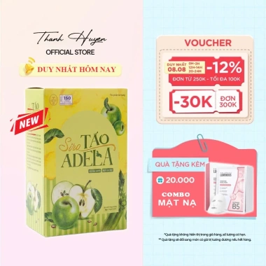 Trà Táo Xanh Slim Adela Kelly Detox Giảm Cân, Hộp 12 Gói Giá Ưu Đãi 256k