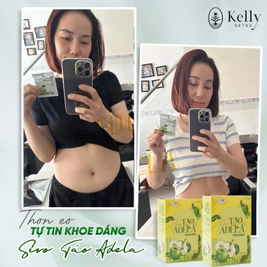 Trà Táo Xanh Slim Adela Kelly Detox Giảm Cân, Hộp 12 Gói Giá Ưu Đãi 256k
