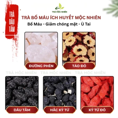 Trà Tết 2.026 Bổ Máu Mộc Nhiên - Giảm Chóng Mặt, Hỗ Tim, Stress Giá 35.000đ