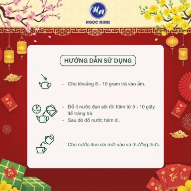 Trà Tết Thái Nguyên NGỌC NINH 120g – Hương thơm, tăng sức đề kháng, giảm 22%