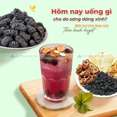 Trà thải bạch huyết set mix 4 vị Sơn tra, Trần bì, Hoàng kỳ, Dâu tằm dưỡng huyết giảm giá 95.000đ