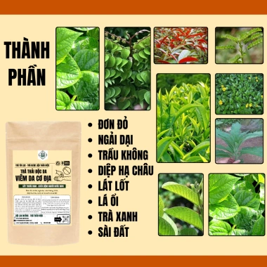 Trà Thải Độc Da Bội Lan Đường - Giảm ngứa, chữa viêm da cơ địa, chàm, nấm - Túi 50 lọc, Giá ưu đãi 154,000đ