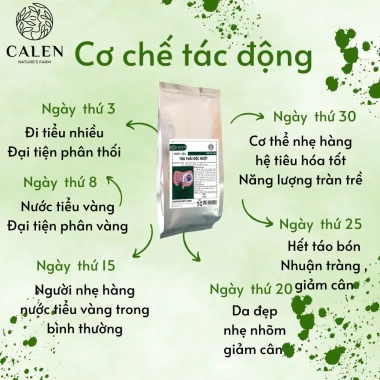Trà thải độc ruột Calen 30 lọc Giảm táo bón, tiêu hoá, giảm cân, giá ưu đãi 200k 4 Trà thải độc ruột Calen 30 lọc Giảm táo bón, tiêu hoá, giảm cân, giá ưu đãi 200k 4