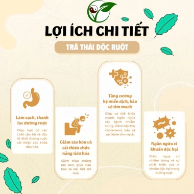 Trà Thải Độc Ruột Thảo Mộc Xanh - Sạch Đường, Giảm Táo Bón, Hỗ Trợ Tiêu Hóa, 30 lọc - Giá 111k