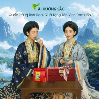 Trà Thái Nguyên Ái Hương Sắc - Chè xanh búp non 250g vị đậm hậu ngọt, tốt cho sức khỏe - 178k