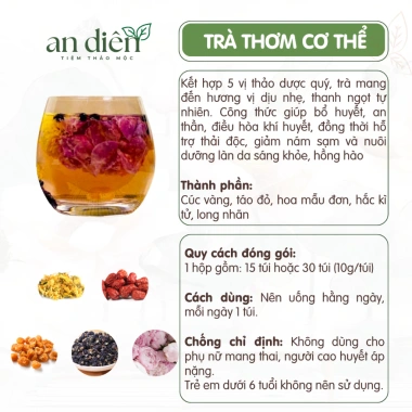Trà thảo mộc An Diên hương hoa nhài – Đẹp da, thơm người, giảm còn 95.000đ 2 Trà thảo mộc An Diên hương hoa nhài – Đẹp da, thơm người, giảm còn 95.000đ 2