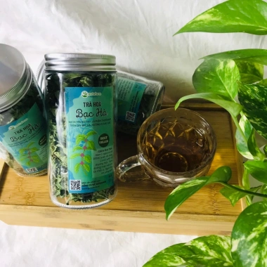 Trà thảo mộc Bạc Hà Gotafarm đặc biệt - Ngọn hoa đầu cành, giá ưu đãi 180.000đ 4 Trà thảo mộc Bạc Hà Gotafarm đặc biệt - Ngọn hoa đầu cành, giá ưu đãi 180.000đ 4