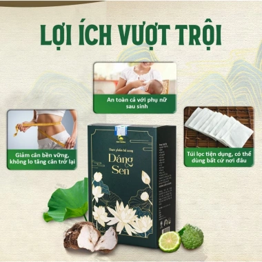 Trà thảo mộc Dáng sen Nam Y hỗ trợ thải độc, giảm mỡ, giảm đường, túi lọc 289.500đ giá gốc 353.190đ 2