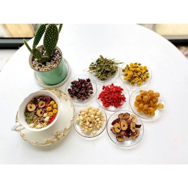 Trà thảo mộc detox 7 vị Mộc Hương Sơn - Dưỡng nhan, giảm cân, gói 10gr 80.000 VND