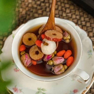 Trà Thảo Mộc Đường Nâu Thiên Mộc Giảm Đau Bụng Dâu Dưỡng ấm Giữ Ấm Cơ Thể 65k 8